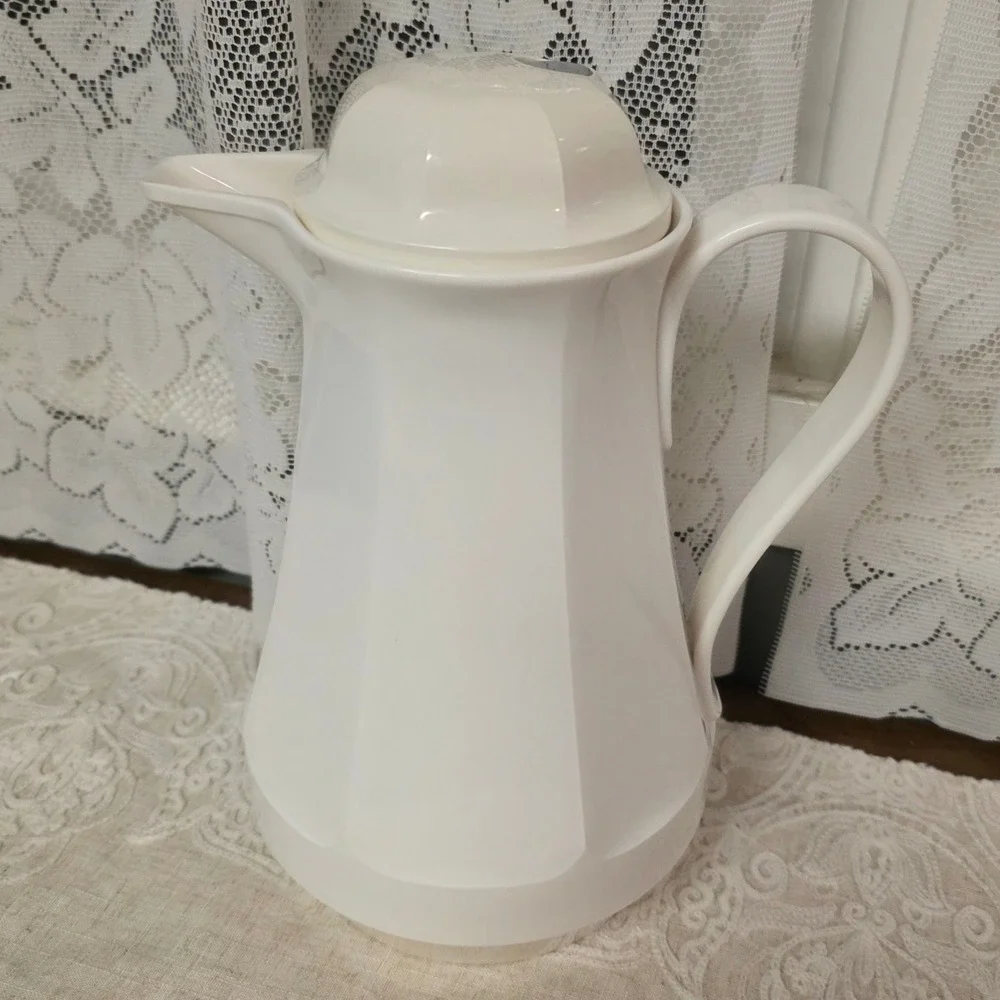 Thermos Coffee Carafe No 430 Christa White West Germany Vintage Thermal Pitcher